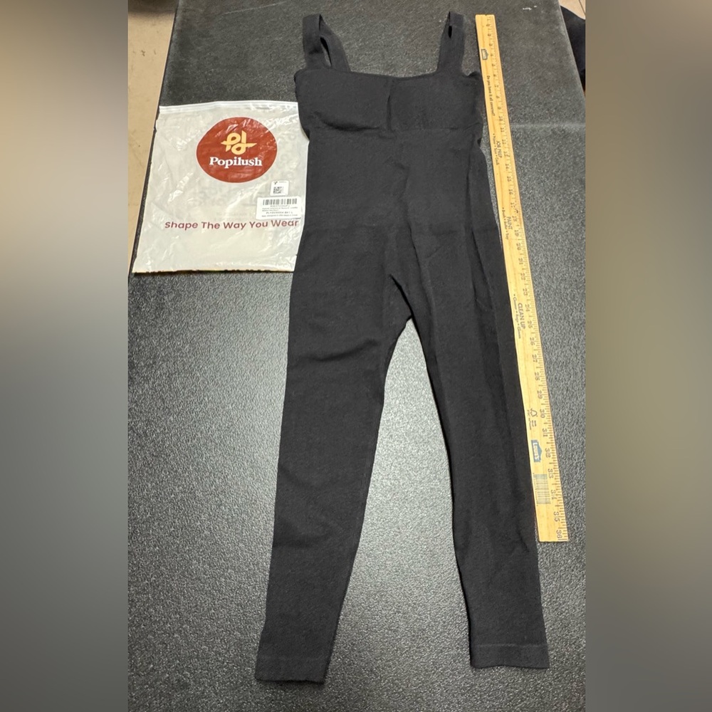 Popilush Black Shapewear Bodysuit